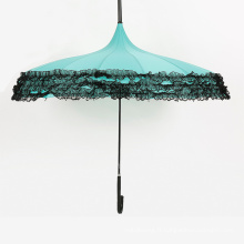 A17 auto ouvrir et fermer parapluie dentelle parapluie pagode parapluie droit